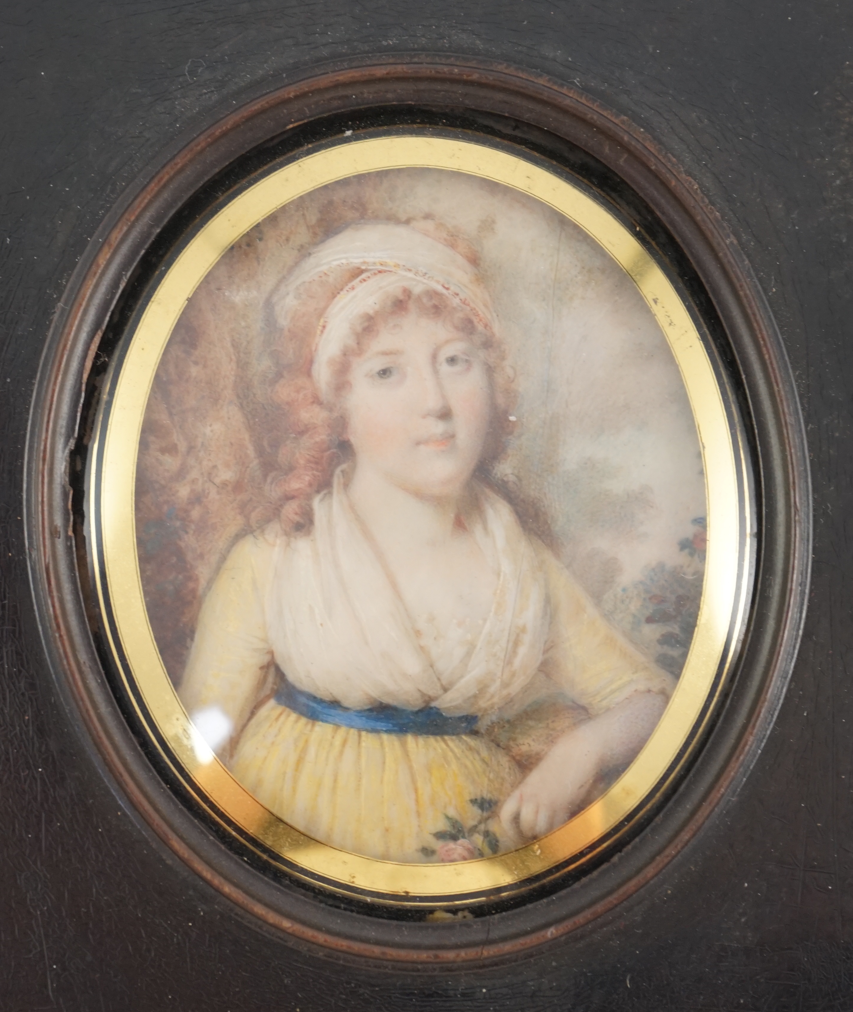 Louis-Ami Arlaud-Jurine (Swiss, 1751-1829), Portrait miniature of Princess Sophie of Gloucester (1773-1844), watercolour on ivory, 6.8 x 5.5cm. CITES Submission reference J86HS2XF